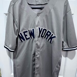 Majestic Gray New York Jersey